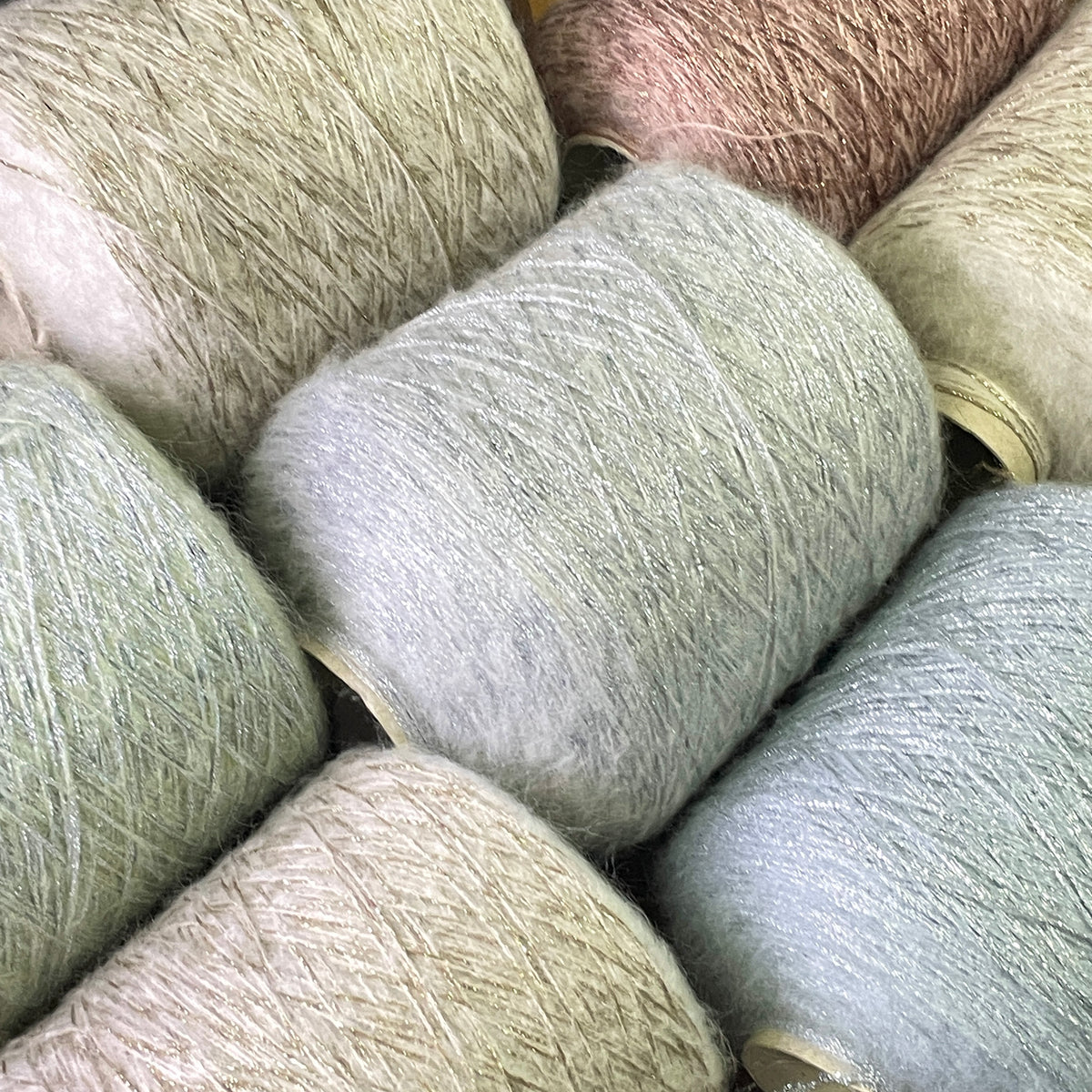 12% Mohair, 32% Polyester, 16% Acrylic, 40% Nylon